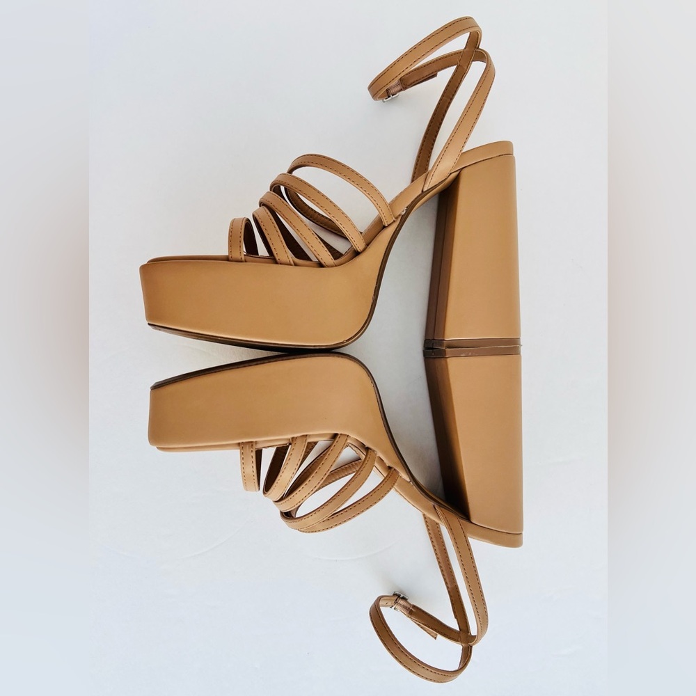 Bershka Tan Strappy Sandals